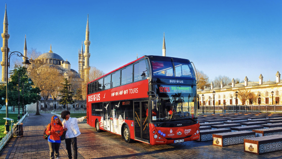 Istanbul hop-on hop-off bus 1-day tour|Hop On Hop Off Red Bus Tour
