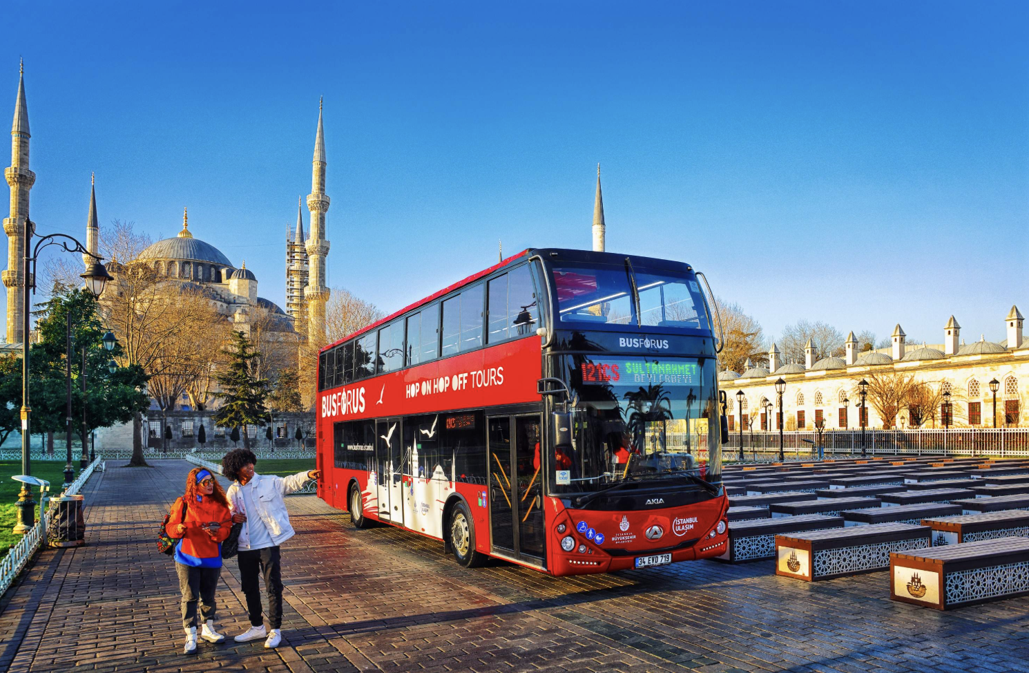 Istanbul hop-on hop-off bus 1-day tour|Hop On Hop Off Red Bus Tour