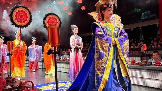 Luoyang Wuhuang Feast-Chinese ancient palace dining show experience-Hanfu performance-song and dance/situation drama performance-lunch/dinner