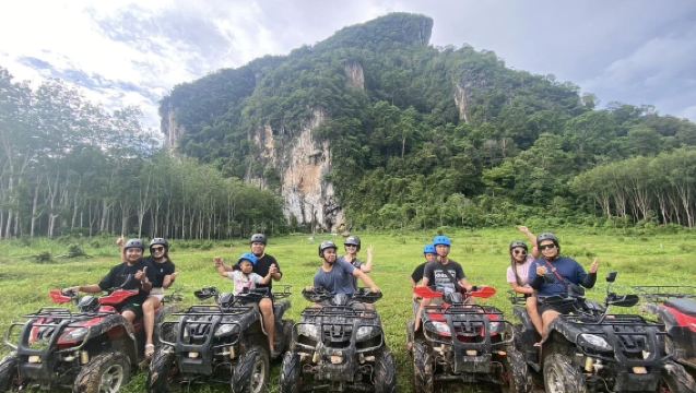 クラビー ATVジャングルツアー 秘密の自然展望台とアドベンチャーパス