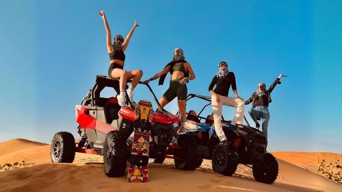 Abu Dhabi: Desert Safari with Central/ Home & Hotel Pickup, Dinner, Live Shows and Sand Boarding 6