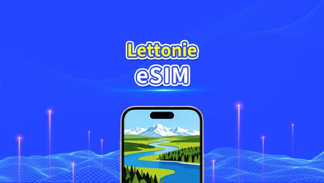 eSIM Lettonie | Données haut débit | 5G/4G | Forfait journalier/données | 24 heures | 1 à 30 jours | Code QR