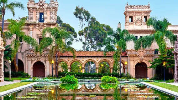 1-day tour to San Diego harbor, Balboa Park, USS Midway Museum and Sunset Cliffs Natural Park