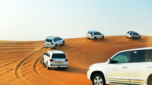 Dubai Desert Camp Experience: Standard Red Dune Desert Safari, Sand Boarding, and Buffet Dinner 1