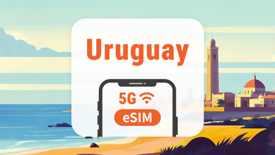 Uruguay 5G eSIM | KI-Apps & TikTok | 1–30 Tage | QR-Code