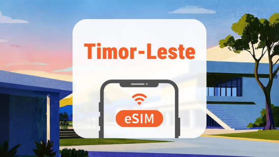 Timor Oriental eSIM | Apps de IA y TikTok | 1–30 Días | Código QR