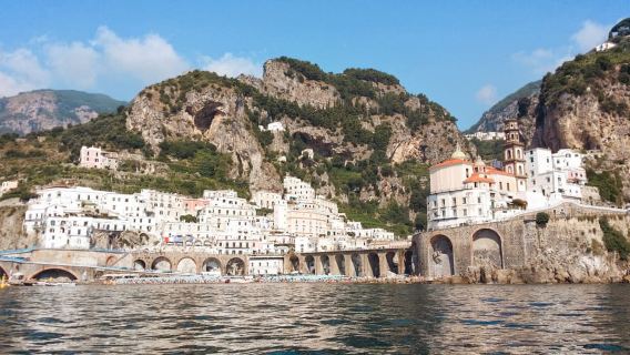 From Praiano or Positano: Full-Day Boat Tour to the Amalfi Coast