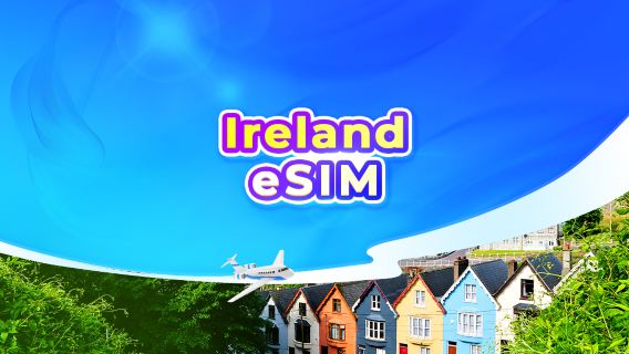 Ierland 5G eSIM | Dagbundel/Databundel | 24 uur facturering | QR code