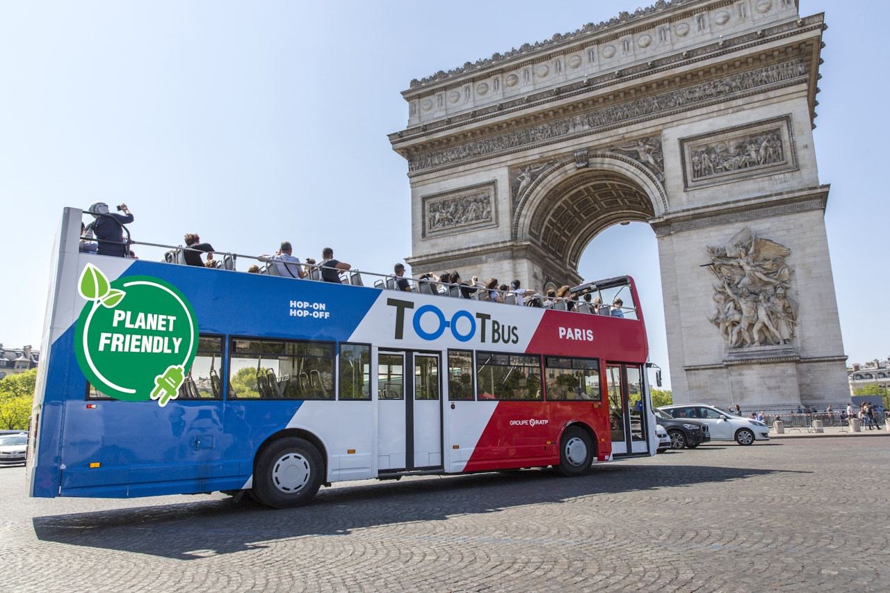 Tootbus Hop-On Hop-Off Bus in Paris, France