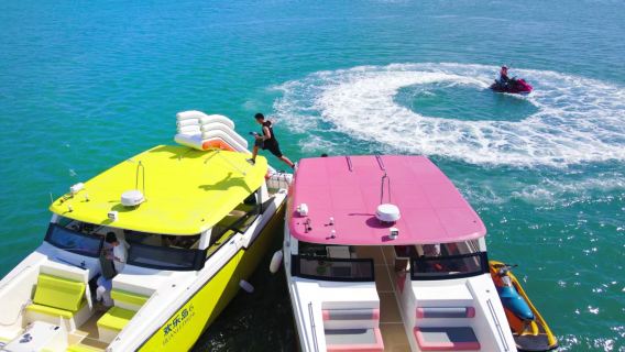 福建福州平潭島雙體網紅遊艇散客拼團/包船出海觀光【海上觀68小鎮美景+遊艇出海觀光+親子家庭團建優選】