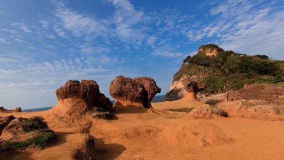 Depart from Taipei: Shifen Old Street/Shifen Waterfall/Yehliu Geopark