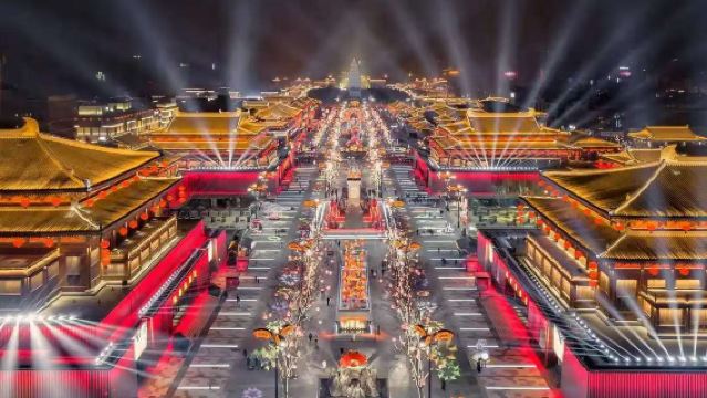 西安城牆+鐘樓+千古情+大雁塔+大唐不夜城一日遊【2-8人】