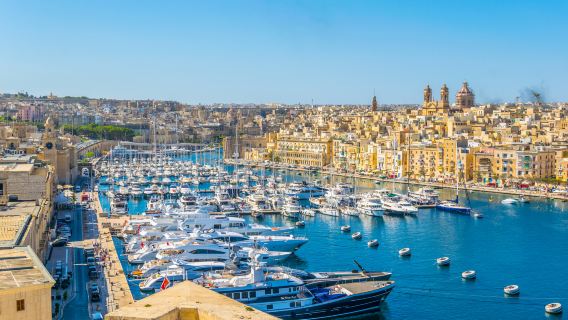 馬耳他瓦萊塔上巴拉卡花園+舊薄荷街+水上巴士+地下宮殿一日遊