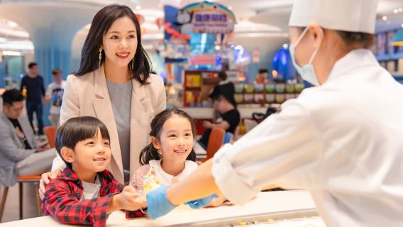 Buono buffet per colazione o cena per due/tre persone al ristorante buffet degli pinguini imperatori presso l'Hotel Chimelong Penguin di Zhuhai
