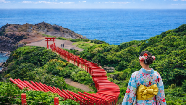Kitakyushu Coastline 1-day Tour: Mojiko Port/Karato Market + Motonosumi Shrine + Mount Sarakura Night View
