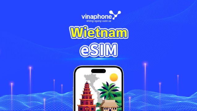 Wietnam eSIM | 4G | Pakiet dzienny/Pakiet danych | Doba kalendarzowa | Kod QR
