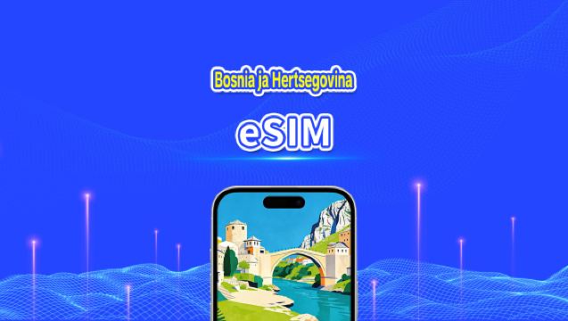 Bosnia ja Hertsegovina eSIM | Nopea nettiyhteys | 4G | Päiväpaketti/datapaketti | 24 tunnin laskutus | 1–30 päivää | QR-koodi