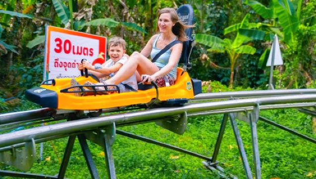 Chiang Mai Pongyang jungle coaster & zipline [Aerial adventure | Professional instructors | Hotel transfers within the city]