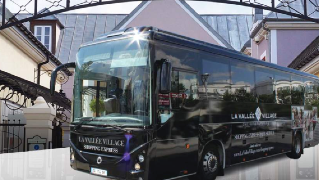 フランス・パリ往復：ラ・ヴァレ・ヴィレッジ Shopping Express シャトルバス【半日/一日セットメニュー選択可】