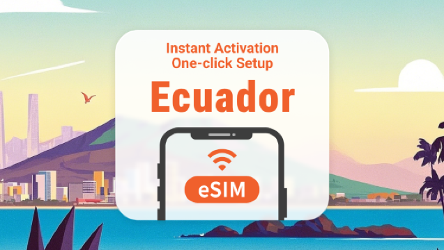 Ecuador eSIM | Full AI & TikTok Access | 1–30 Days | QR Code
