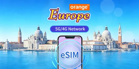 歐洲 Orange 原生eSIM | 支援TikTok & ChatGPT | 含短訊與通話 | 流量包 | 按24小時計費 | 7-90日