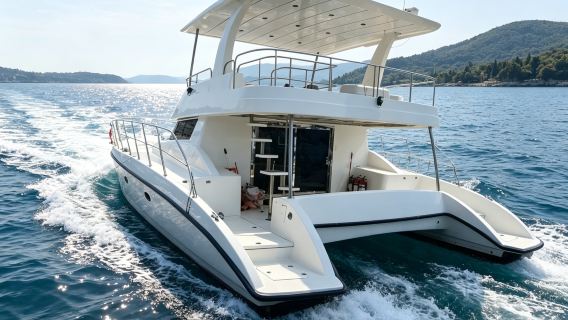 [Pelayaran Kapal Pesiar Zhanjiang] Sewa bot persendirian katamaran 36 kaki Guanxing di Zhanjiang untuk pelayaran laut + KTV ~