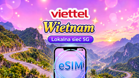 Viettel eSIM Vietnam | Obsługuje sieci 5G, TikTok i ChatGPT | Plan dzienny | 3–30 dni | Rozliczenia dzienne | Kod QR