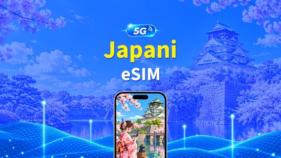 Japani 5G eSIM | 3 verkkoa | Päivittäinen/kokonaisdatapaketti | Laskutus 24 tunnin välein | 1–30 päivää | QR Code