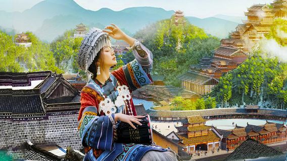 8 AM departure: 1-day tour to Chiyou Jiuli Palace with official guide + Wujiang Gallery cruise