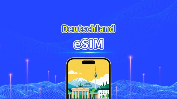 Deutschland eSIM | 5G/4G | Tages-/Datenpaket | 24 Stunden | 1-30 Tage | QR-Code