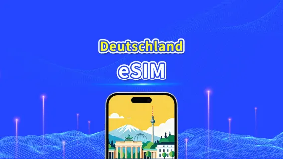 Deutschland eSIM | 5G/4G | Tages-/Datenpaket | 24 Stunden | 1-30 Tage | QR-Code