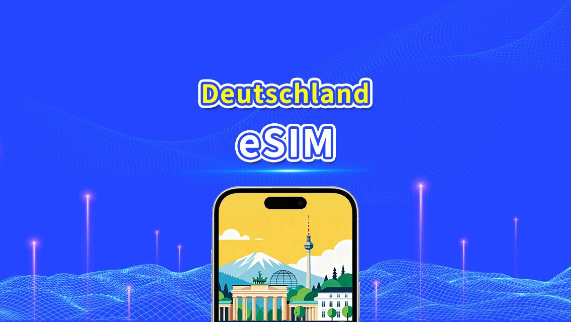Deutschland eSIM | 5G/4G | Tages-/Gesamtdatentarif | 24-Stunden-Abrechnung | 1–30 Tage | QR-Code