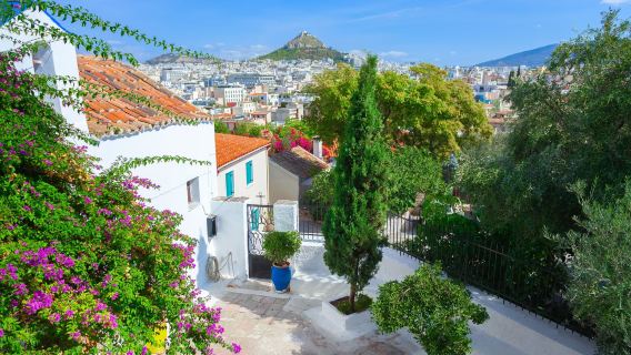 希臘雅典一日遊：憲法廣場+呂卡維多斯山+哈德良拱門之旅