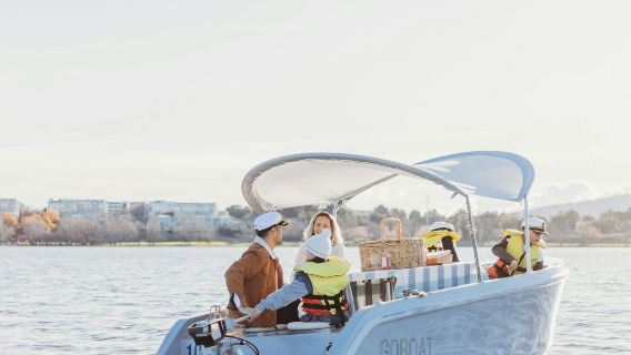 Privater elektrischer Picknickbootverleih
