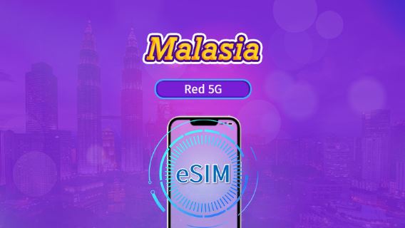 Malasia | eSIM 5G | Pase diario/Paquete total | 24H | 1-30 días | Código QR