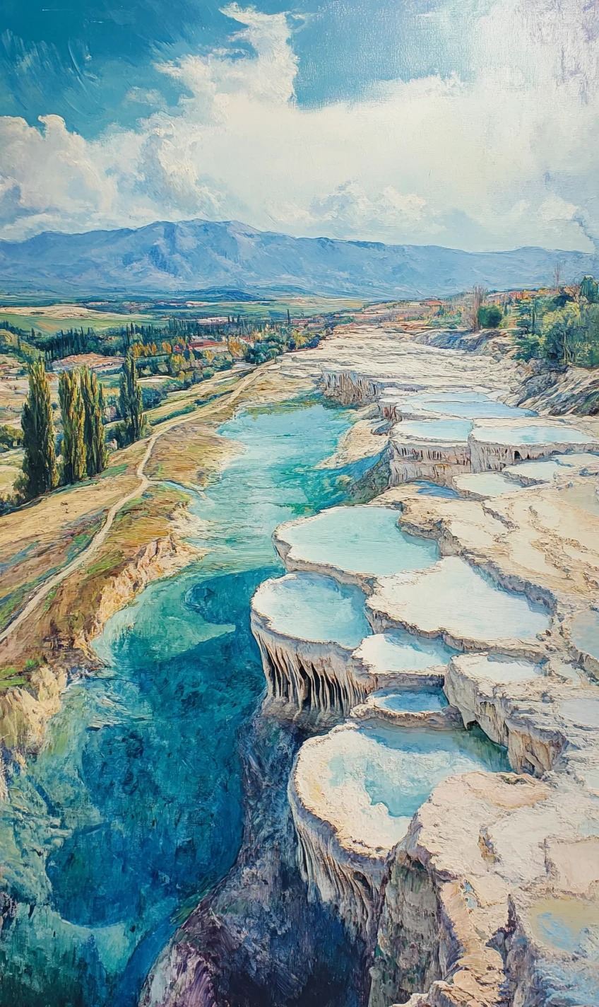 ทัวร์ไปกลับ เดนิซลิ-ปามุกกาเล ประเทศตุรกี - ปามุกกาเล/ซากเมืองโบราณ/สระศักดิ์สิทธิ์