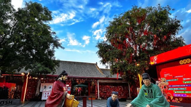 非遺與美食-永興坊關中樓非遺體驗（華縣皮影戲+華陰老腔+秦腔+木偶戲）-永興坊美食自由逛吃-城牆小東門商