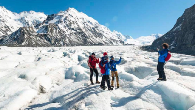 Pengalaman Helikopter + Trekking di Gletser Tasman, Gunung Cook, Selandia Baru (Berangkat dari Queenstown)