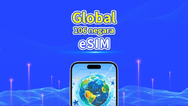 eSIM 106 negara di seluruh dunia | 4G/5G | jaringan berkecepatan tinggi | Paket data harian/total | Penagihan 24 jam | 1-30 hari | kode QR