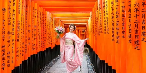京都&嵐山&奈良一日遊丨竹林小徑+渡月橋+伏見稻荷+奈良公園