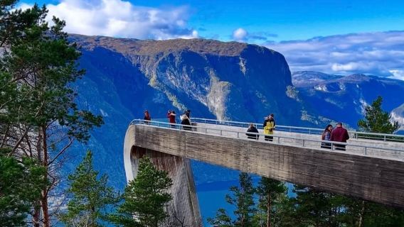 Lawatan Sewaan Peribadi Tanpa Risiko di Flåm - Bandar Flåm + Kereta Api Gunung Flåm + Nærøyfjord