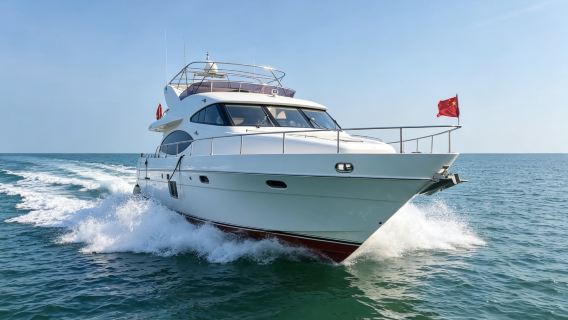 [Sewa Yacht di Qinhuangdao] Sewa Yacht 3 Tingkat 73 Kaki di Taman Pelabuhan Barat Bandar untuk Memancing di Laut