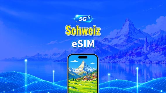 Schweiz 5G eSIM | Dubbla nätverk | Fullt stöd för AI & TikTok | Dagligt/totalt datapaket | 1–30 dagar | 24-timmars debitering | QR-kod