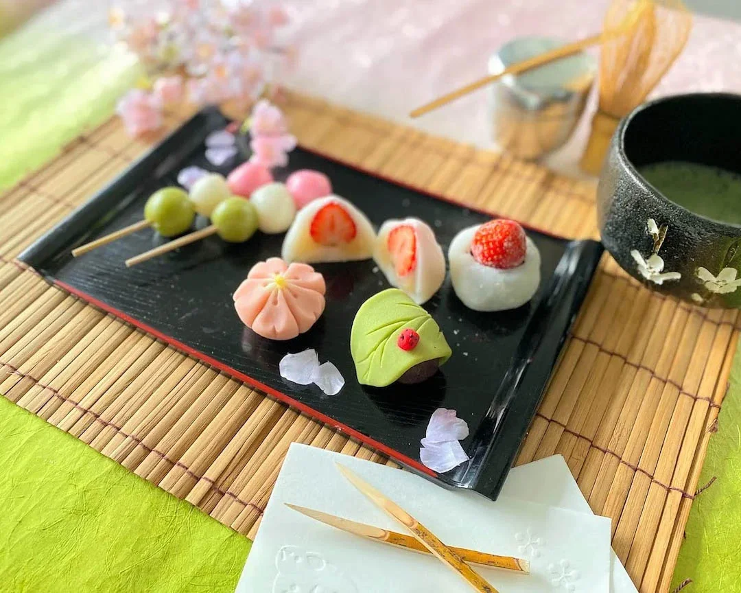 Upacara minum teh Tokyo disertai Mochi Buatan Sendiri