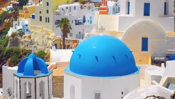 Santorini Pyrgos + Akrotiri Ruins + Oia Private Charter Day Tour