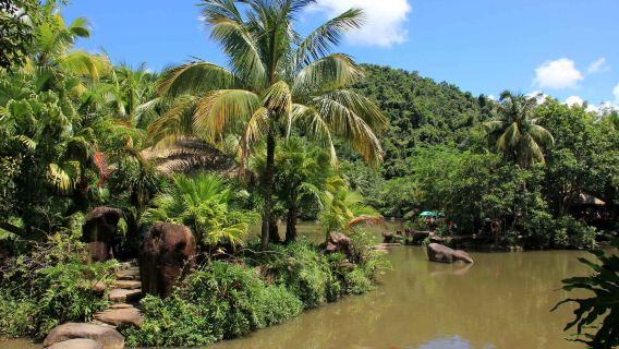 Private Tagestour ins Sanya Yanoda Regenwald-Kulturtourismusgebiet und ins Binglang-Tal (gechartertes Fahrzeug + Eintrittsgebühr)