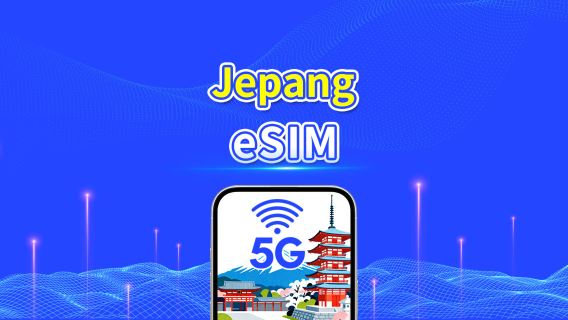 Jepang eSIM | 5G/4G | Paket harian/Paket total | Penagihan per hari kalender | 1–30 hari | Kode QR