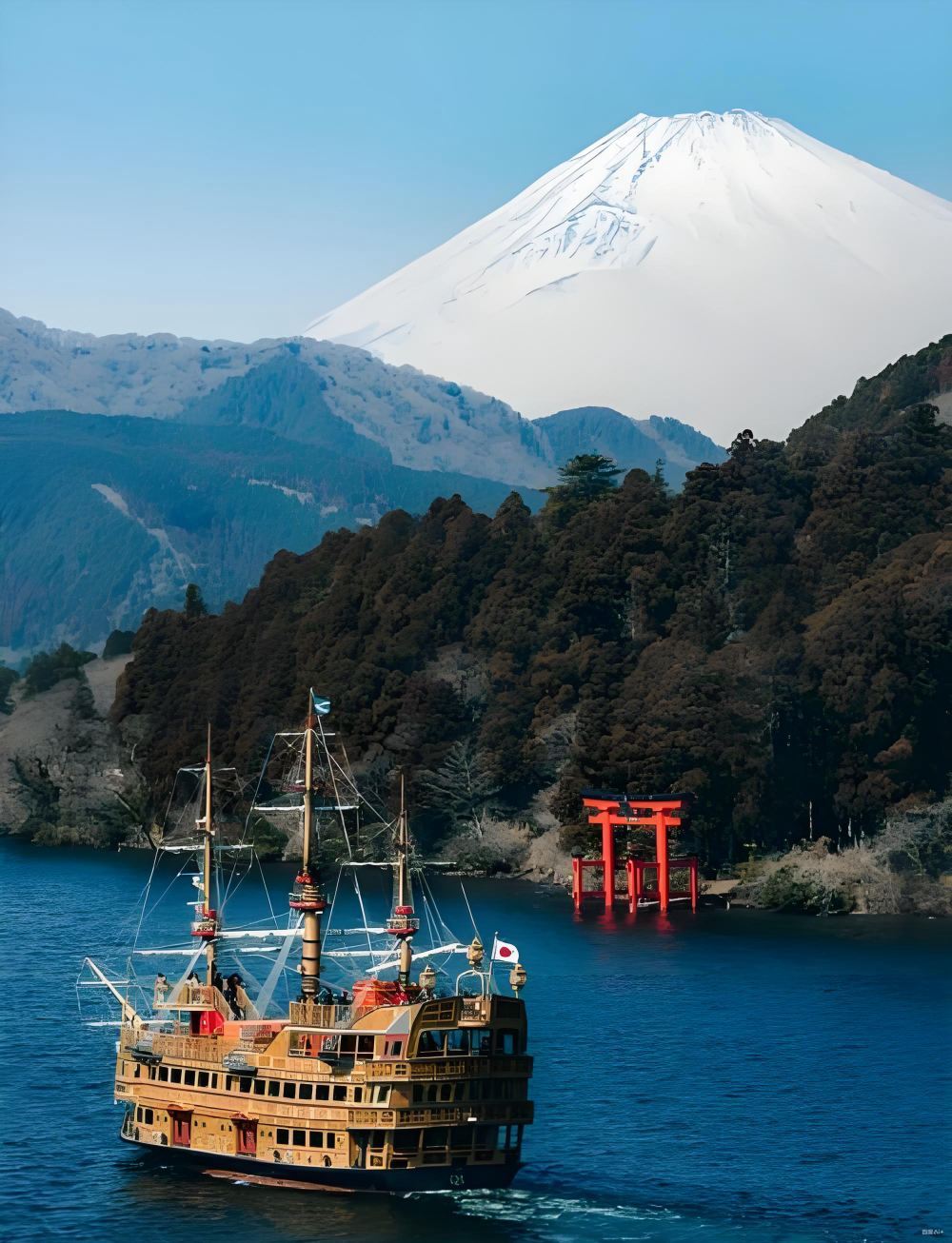 Perjalanan satu hari mendalam Hakone + Azabudai Hill: Kapal pesiar Danau Ashinoko + Kereta gantung Owakudani [Grup kecil 9 orang]
