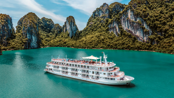 Ambassador Halong Bay Cruise: Luxury Day Tour or 2-Day-1-Night Overnight Option