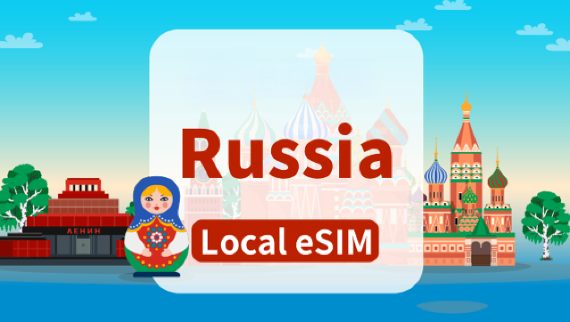 Russia Beeline 4G eSIM | Total data 10GB/20GB/40GB | High-speed network | Supports calls, SMS and local apps | Charged per calendar day | QR code